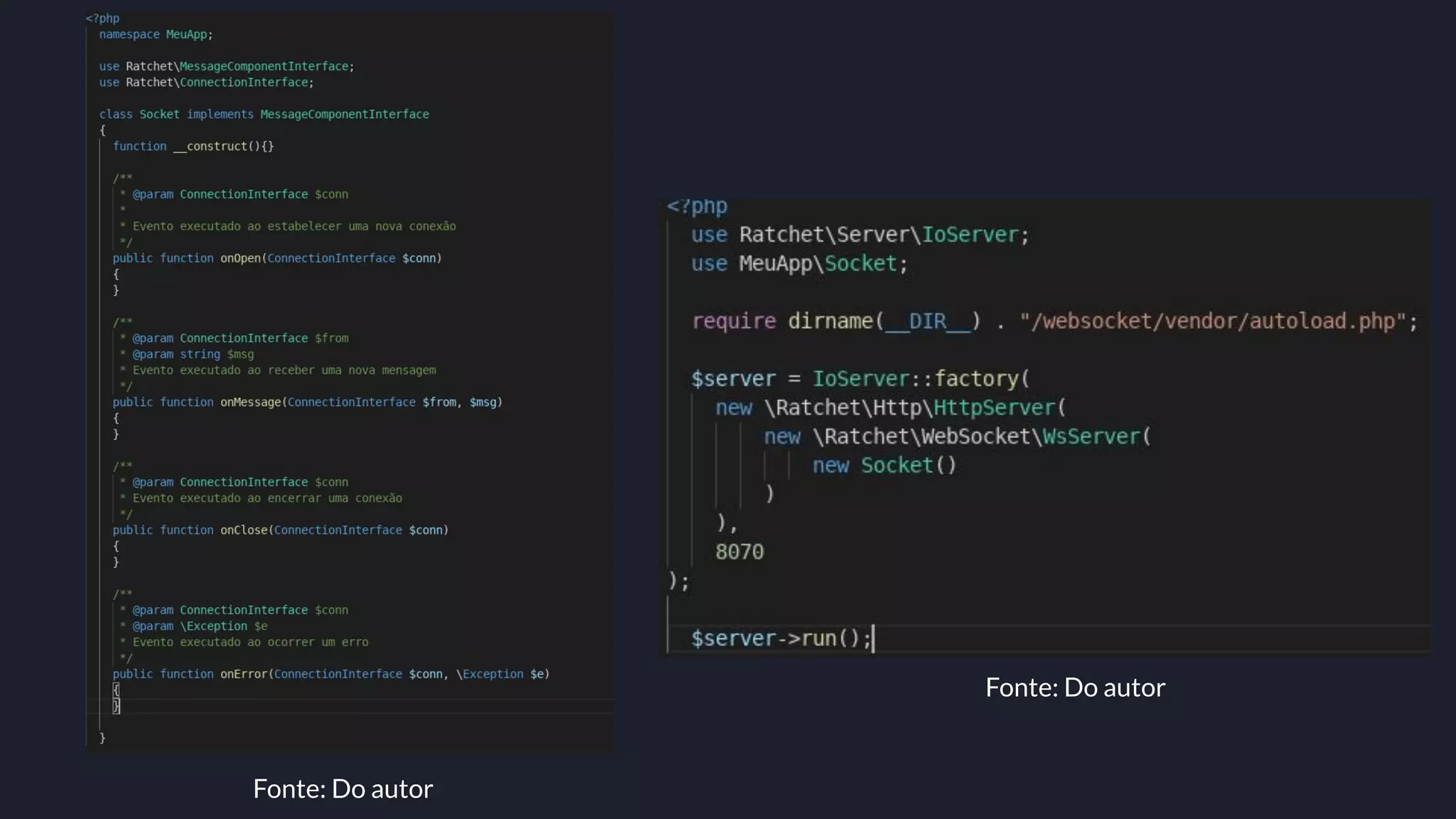 Fonte: Do autor
Fonte: Do autor
 