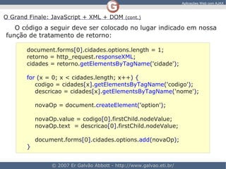 Aplicacoes Web Com AJAX