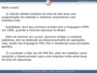 Aplicacoes Web Com AJAX