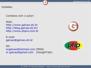 Aplicacoes Web Com AJAX