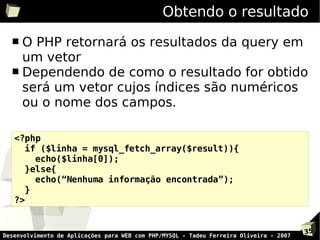 Programção PHP