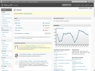 O que é um blogue?
54
Lino OliveiraAplicações e Práticas Web 2.0 na Biblioteca Escolar - PGGBE
Blog
abreviatura de weblog
Web + log
 diário na Web
Termo weblog criado pela
primeira vez por
Jorn Barger em 1997
Termo blog foi usado por
Peter Merholz
por brincadeira
ao formar a frase
we blog “nós blogamos”
 