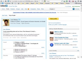 Apresentação
Lino OliveiraAplicações e Práticas Web 2.0 na Biblioteca Escolar - PGGBE
8
 