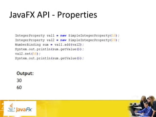JavaFX API - Properties

 