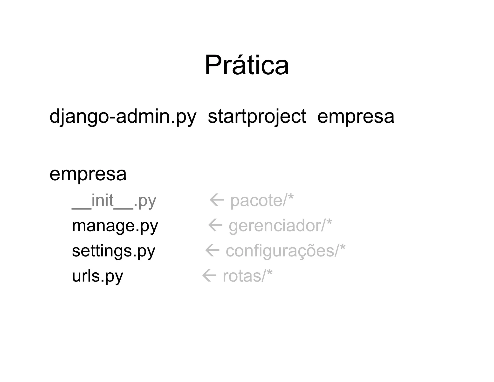 Aplicações rápidas para a Web com Django