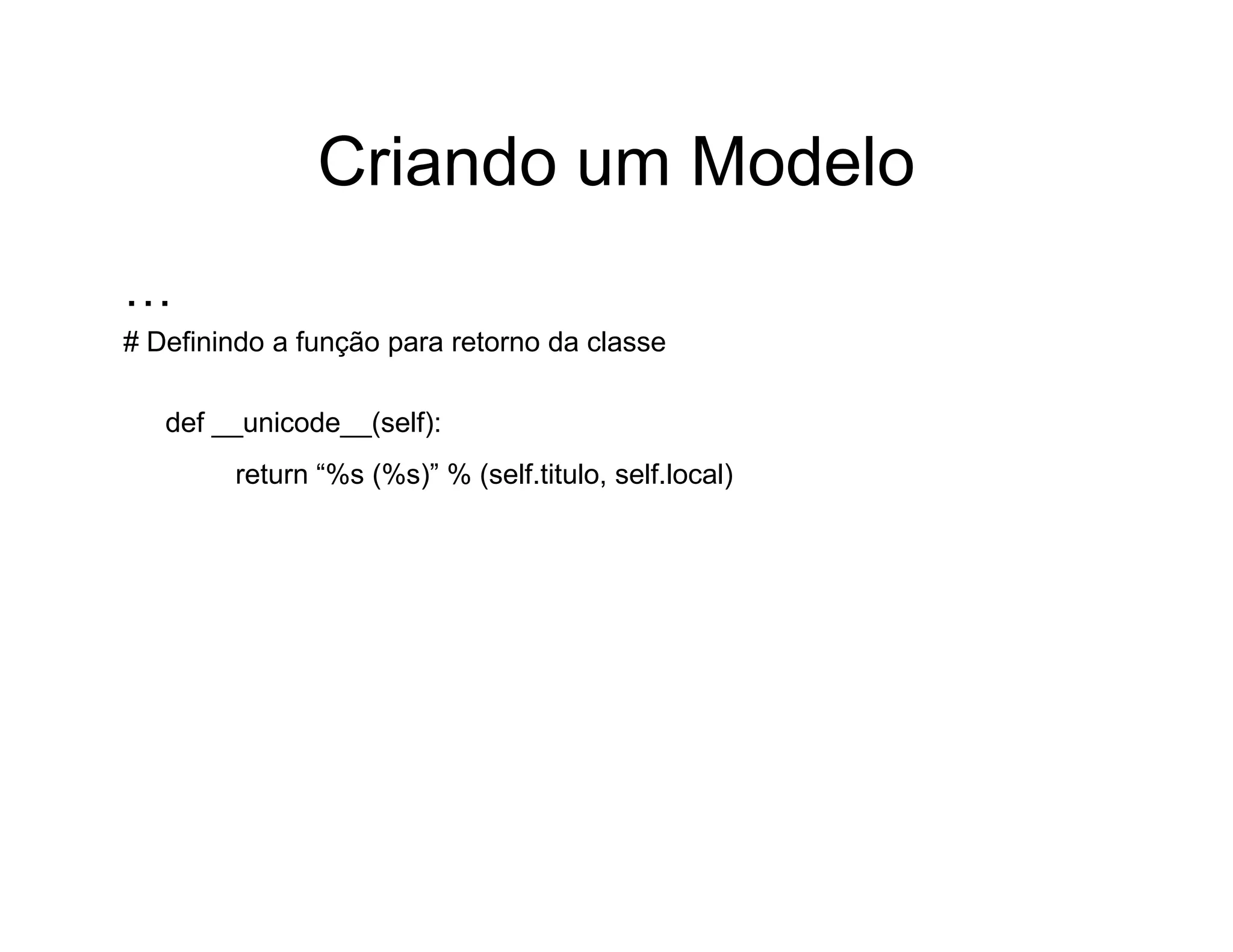 Aplicações rápidas para a Web com Django