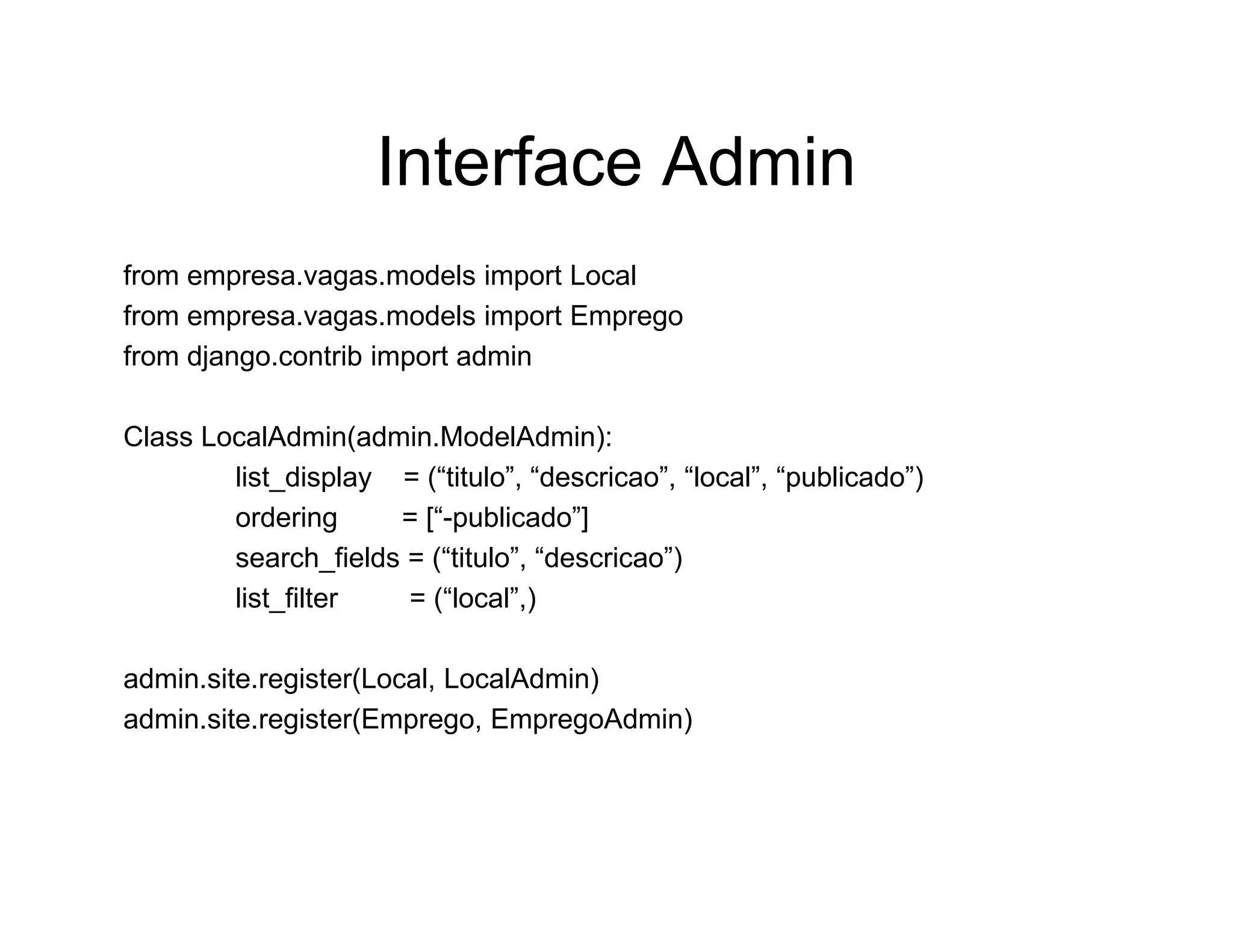 Aplicações rápidas para a Web com Django