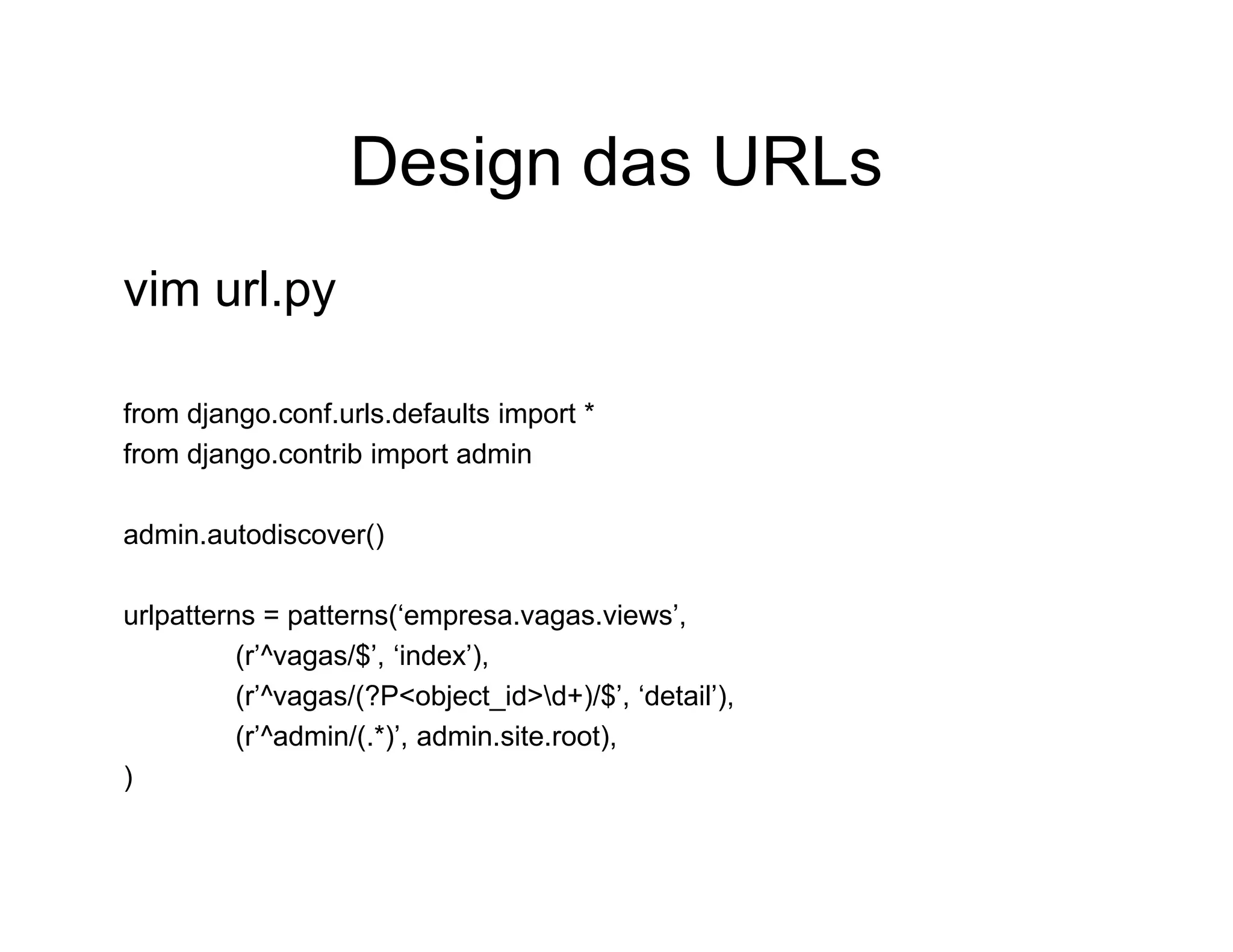 Aplicações rápidas para a Web com Django