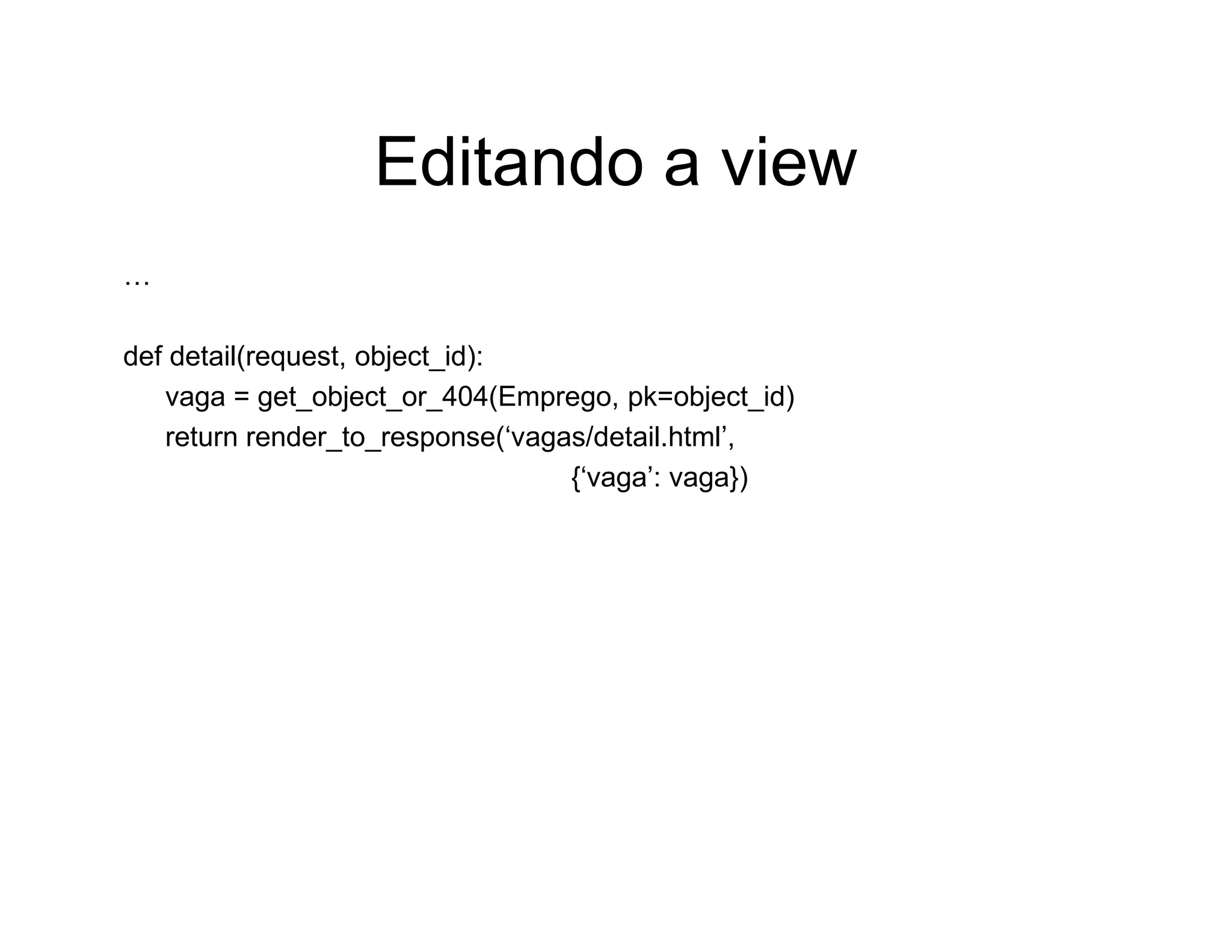 Aplicações rápidas para a Web com Django