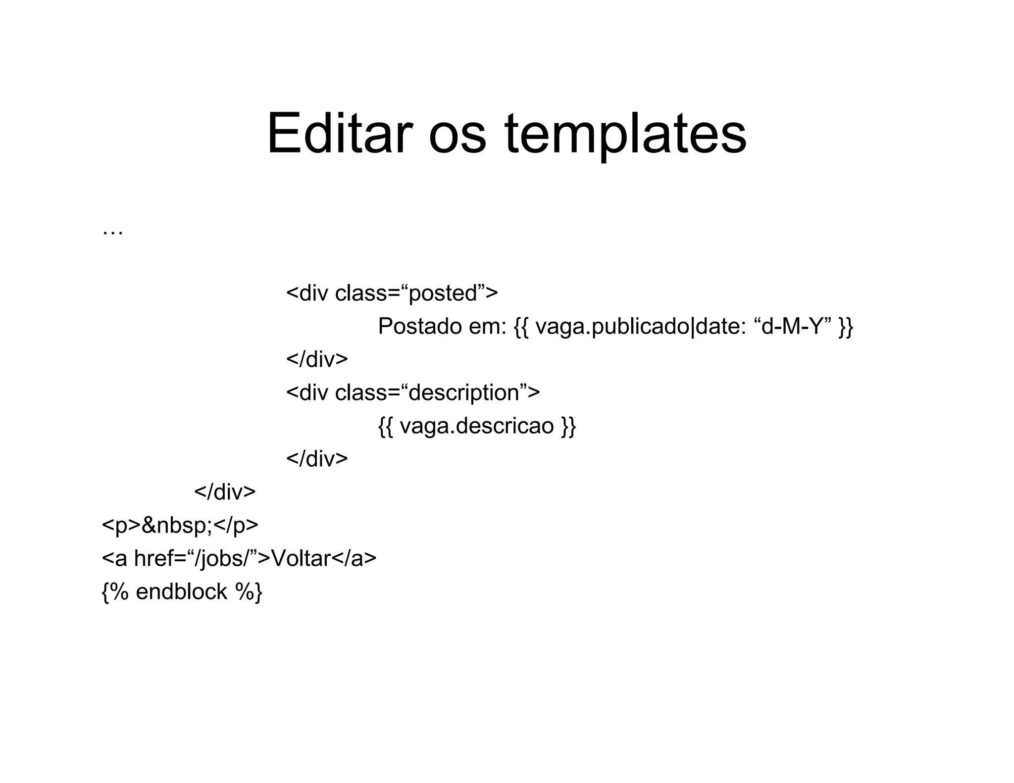Aplicações rápidas para a Web com Django