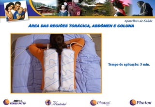 ÁREA DAS REGIÕES TORÁCICA, ABDÔMEN E COLUNA




                                Tempo de aplicação: 5 min.
 