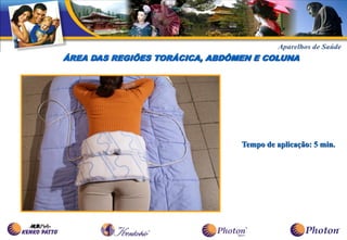 ÁREA DAS REGIÕES TORÁCICA, ABDÔMEN E COLUNA




                                Tempo de aplicação: 5 min.
 