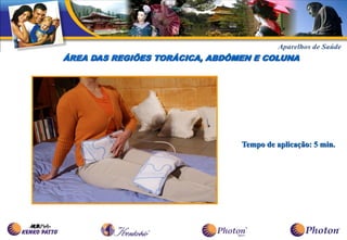 ÁREA DAS REGIÕES TORÁCICA, ABDÔMEN E COLUNA




                                Tempo de aplicação: 5 min.
 