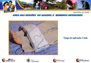 ÁREA DAS REGIÕES DO QUADRIL E MEMBROS INFERIORES




                                  Tempo de aplicação: 5 min.
 