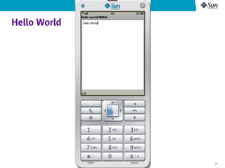 Hello World




              21
 