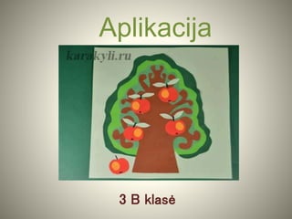 Aplikacija
3 B klasė
 