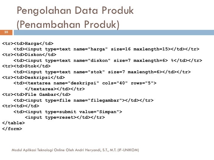 Aplikasi database berbasis web studi kasus part 3