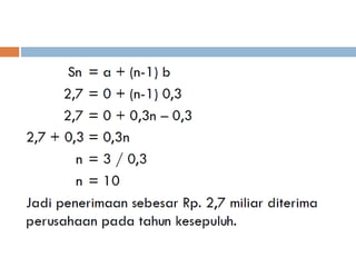 Ret Hit Aplikasi Deret Hitung.pptx matematika ekonomi | PPTX