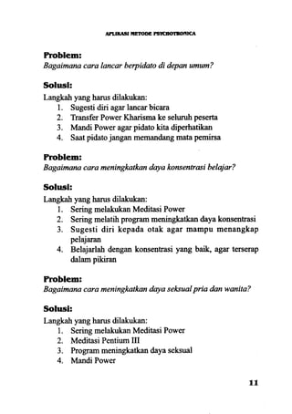 Aplikasi energi kesadaran
