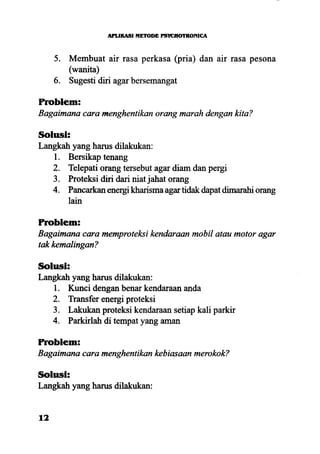 Aplikasi energi kesadaran