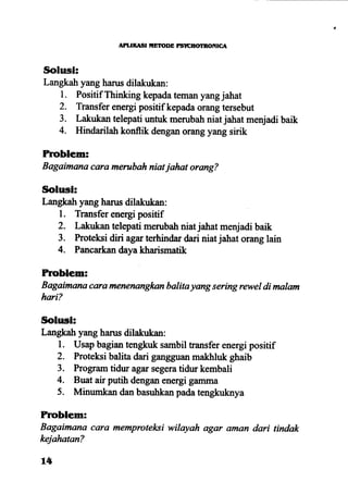 Aplikasi energi kesadaran