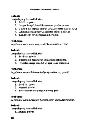 Aplikasi energi kesadaran