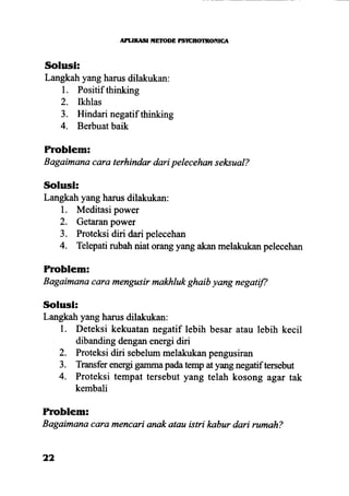 Aplikasi energi kesadaran