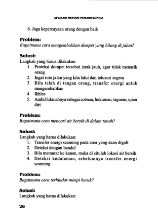 Aplikasi energi kesadaran