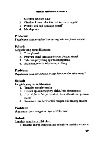 Aplikasi energi kesadaran