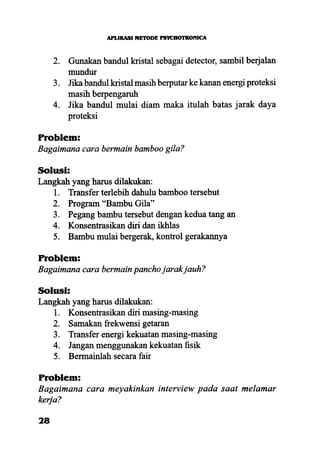 Aplikasi energi kesadaran