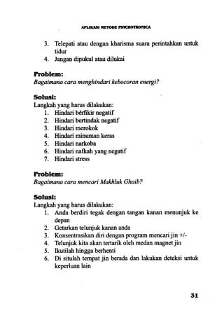 Aplikasi energi kesadaran