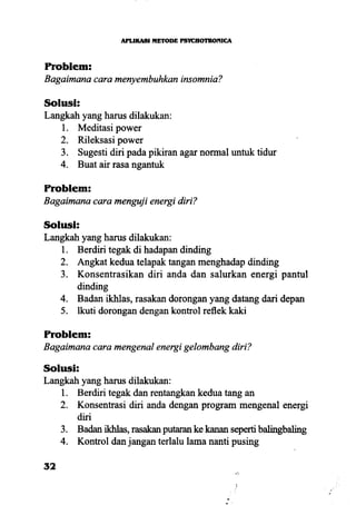 Aplikasi energi kesadaran