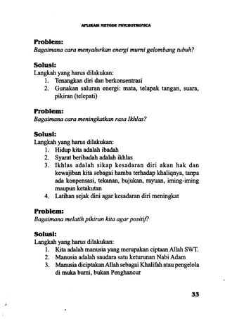 Aplikasi energi kesadaran