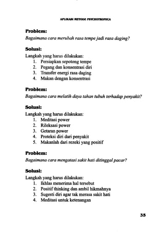 Aplikasi energi kesadaran