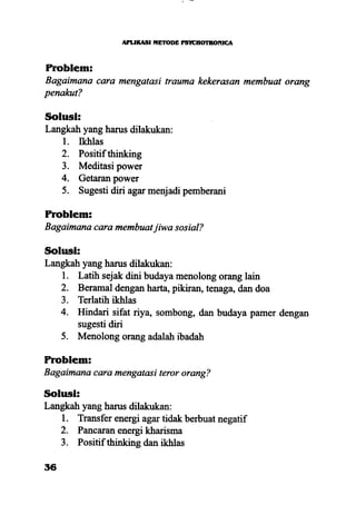 Aplikasi energi kesadaran