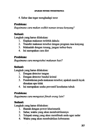 Aplikasi energi kesadaran