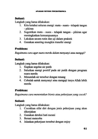 Aplikasi energi kesadaran
