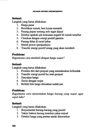Aplikasi energi kesadaran