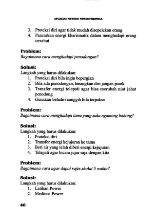 Aplikasi energi kesadaran