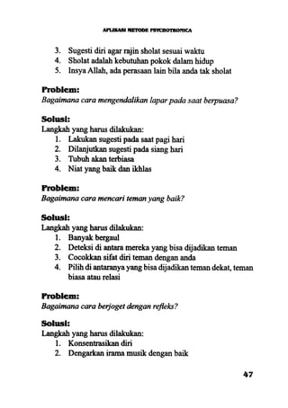 Aplikasi energi kesadaran