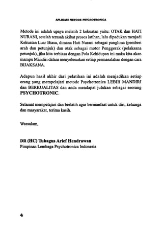 Aplikasi energi kesadaran