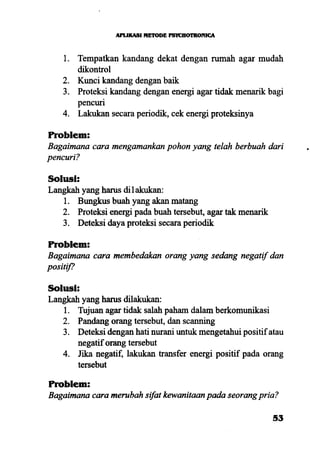 Aplikasi energi kesadaran