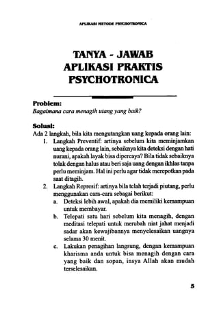 Aplikasi energi kesadaran
