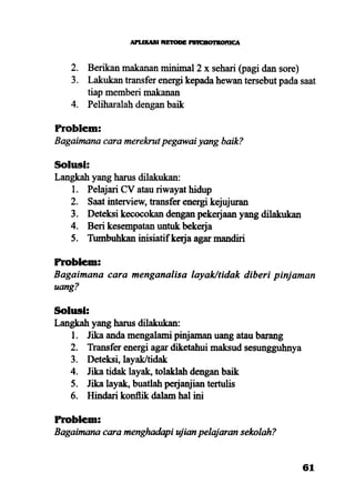 Aplikasi energi kesadaran