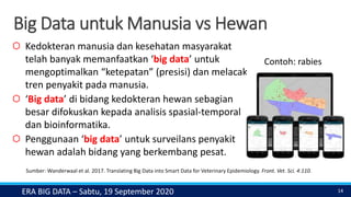 Aplikasi Epidemiologi Veteriner dan One Health di Era Big Data ...