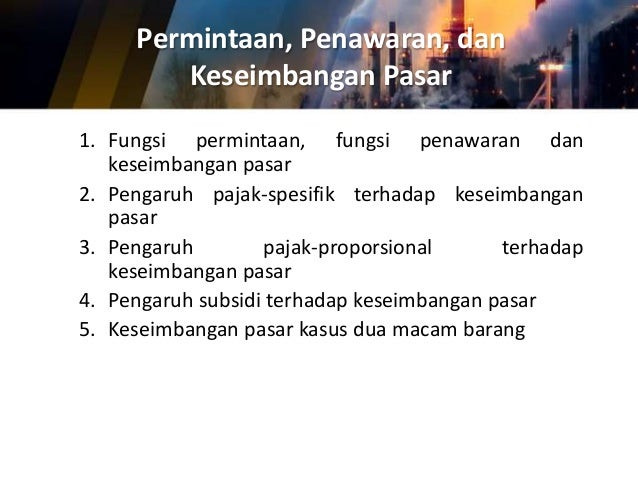 Aplikasi fungsi linier dalam ekonomi