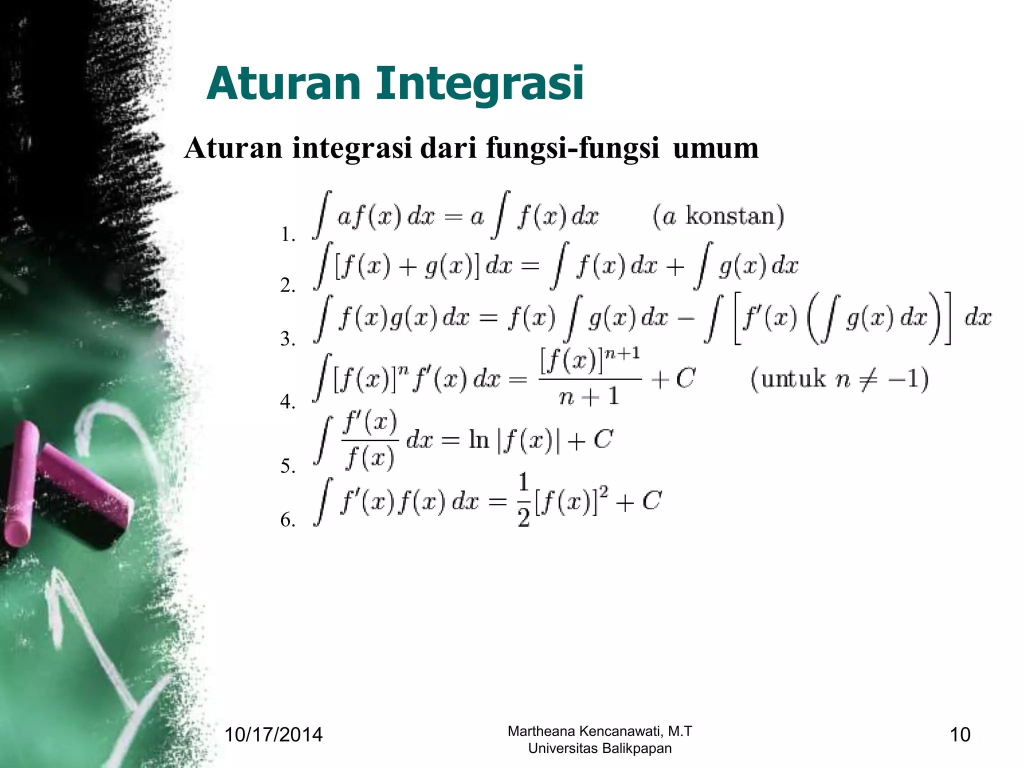 Aplikasi Integral Pptx