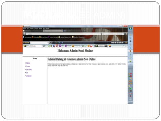 TAMPILAN (WEB ADMIN)
 