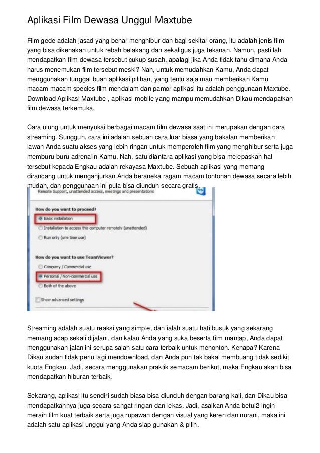 Aplikasi Film Dewasa Unggul Maxtube