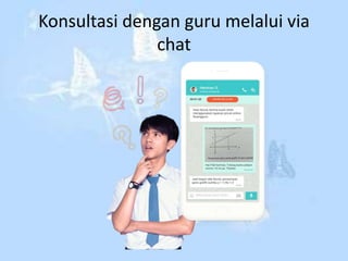 Konsultasi dengan guru melalui via
chat
 